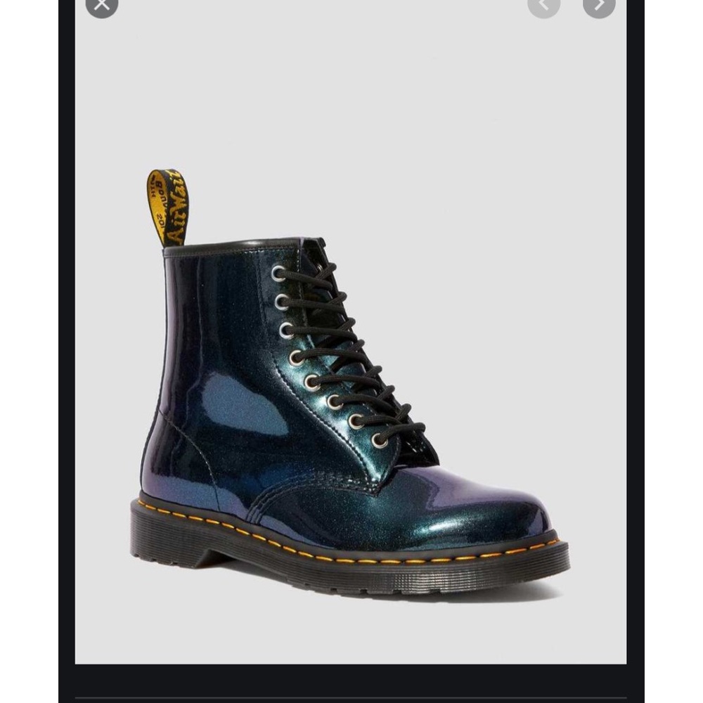 RARE Dr. Martens 1460 Farrah Teal Sparkle Boot